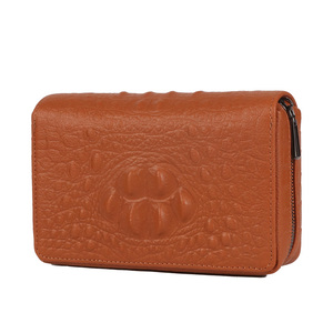 Erliao Accessoires de pipe à tabac en cuir véritable de luxe de haute qualité, sac de rangement pour pipe à tabac, boîte cadeau noire/marron - Product Image 1