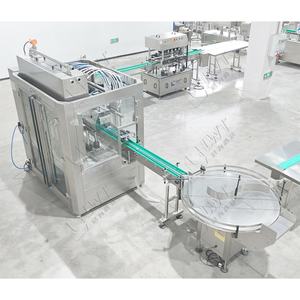 Machine de remplissage de crème cosmétique manuelle automatique Fixation de couvercle d'étanchéité pour boissons Produits chimiques Core Engrenage du moteur Composants PLC Verre - Product Image 2