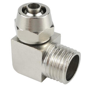 Conector Rápido en Ángulo Recto PL8-02 para Manguera de Aire de Cobre, Codo de 1/3/4, Tuerca de Bloqueo Neumática, 8mm 4/6/10/12mm, Nuevo - Product Image 1