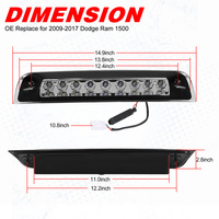 Feu de freinage à Led, feu de signalisation rouge, feu de Cargo blanc pour Dodge Ram 2009 2017-1500