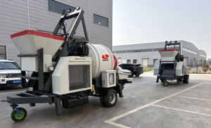 Bomba mezcladora de hormigón con motor diésel JBS40 bomba de hormigón móvil CON MEZCLADOR a la venta - Product Image 6