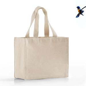 Bolso Tote de lona de algodón personalizable con doble ASA con logotipo personalizado y patrón de letras para ir de compras - Product Image 5