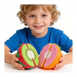 Toysrunner Kids <b>Play</b> Food <b>Kitchen</b> Toy Set Plastic Pretend <b>Play</b> Cutting Fruit Vegetable Children <b>Role</b> <b>Play</b> Educational Activity - Product Image 5