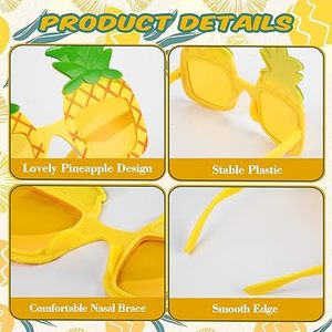 Crazy Night Fiesta Tropical piña gafas <span class=keywords><strong>de</strong></span> sol Ocean Line Luau fiesta gafas <span class=keywords><strong>de</strong></span> sol para la playa fiesta temática suministros Decoración - Product Image 3