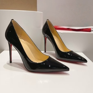Escarpins haut de gamme à bout pointu et semelle rouge - Idéaux pour les trajets quotidiens, élégants pour les réceptions, chaussures à talons fins - Product Image 1
