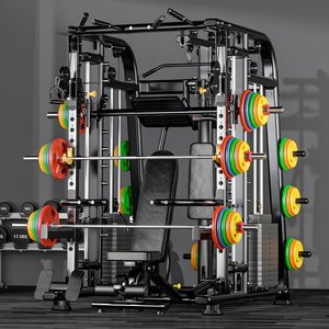 Machine Smith multifonctionnelle avec système de croisement de câbles, équipement de fitness pour <span class=keywords><strong>la</strong></span> <span class=keywords><strong>maison</strong></span> et les salles de sport commerciales, pour <span class=keywords><strong>la</strong></span> musculation et le bodybuilding - Product Image 1