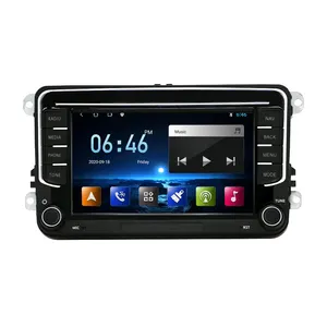 Pemutar Video Joying Stereo MP3 MP5 Mobil 4Glte Wifi Quad 8Core 2DIN 7 Inci Octa dengan Carplay Dsp untuk VW VOLKSWAGEN