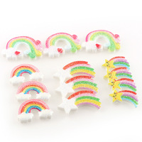 Sucettes en résine sexy à dos plat, Cabochons arc-en-ciel Kawaii, artisanat décoratif Diy, bricolage