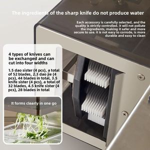 Nouvelle Hachoir Électrique Multifonctionnel Commercial en Acier Inoxydable 220V pour Légumes, Oignons Verts, Piments et <span class=keywords><strong>Poulet</strong></span> - Product Image 4