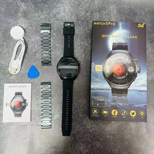 Orologio <span class=keywords><strong>5</strong></span> <span class=keywords><strong>Pro</strong></span> 5G Smart <span class=keywords><strong>WATCH</strong></span> con vetro sferico, doppio cinturino, Smartwatch multifunzione - Product Image 1