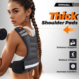 Chaleco con peso ajustable para mujer, chaleco táctico con 6 placas de arena de hierro para operaciones tácticas y de servicio. - Product Image 3