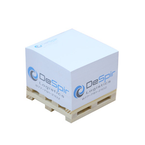 Factory Price <strong>Custom</strong> Logo Color Print Sticky Note Memo Cube <strong>Pad</strong> Personalized Logistic Gift Memo <strong>Pad</strong> Paper Block with Wood Pallet - Product Image 1