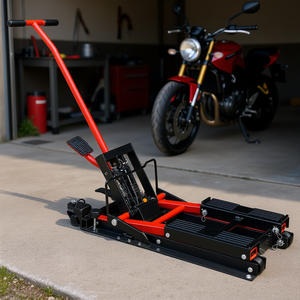 Cric hydraulique pour moto, capacité 1500 lbs, design à ciseaux, pour ATV et quad, rampes et supports pour moto - Product Image 2