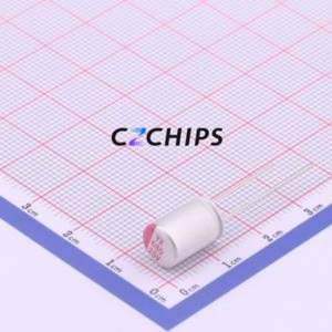 Condensador Sólido SPT1EM681F12OR, Componente de Orificio Pasante (THT), D8xL12mm 680uF 20% 25V 3.5mm - Product Image 1