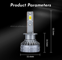 Ampoules de phare LED trois couleurs haute puissance 6 cœurs 160W 18000lm Canbus+EMC Plug & Play Faisceau 360° Aluminium aéronautique Adaptation universelle