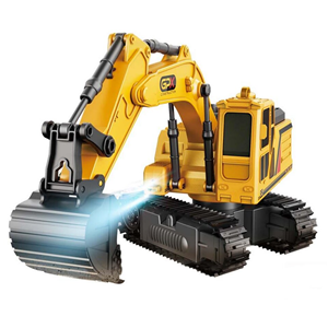 1:18 Pelle de construction avec lumières de pulvérisation Jouets radiocommandés Télécommande Pelle RC Camion Jouet pour enfants - Product Image 3