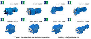 ชุดเกียร์แบบขดลวด0.37KW-3KW กล่องเกียร์แบบอินไลน์ R67 R57 R47แบบกำหนดเอง - Product Image 3