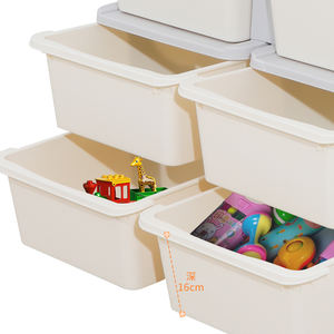Étagère à jouets en plastique pour enfants <span class=keywords><strong>de</strong></span> haute qualité Armoire à vêtements pour bébé avec supports <span class=keywords><strong>de</strong></span> <span class=keywords><strong>rangement</strong></span> Étagères pour salon - Product Image 2