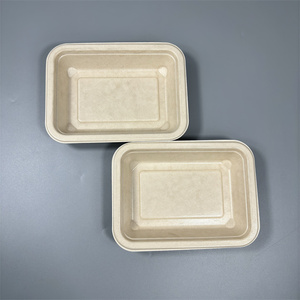 Personalizado Rectángulo Biodegradable Desechable Caña <span class=keywords><strong>de</strong></span> Azúcar Bagazo Alimentos Almuerzo Embalaje <span class=keywords><strong>Para</strong></span> Alimentos Caja <span class=keywords><strong>de</strong></span> Pulpa <span class=keywords><strong>de</strong></span> Papel - Product Image 5