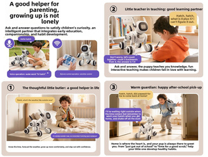 Robot chien RC multifonctionnel avec IA ChatGPT, dialogue intelligent, compagnon en plastique, télécommande, jouet intelligent Cloud - Product Image 4