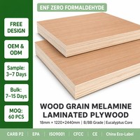 Contreplaqué de meubles en placage double face de 18 mm d'épaisseur, noyau en eucalyptus, 11 plis, 3/4 po, système d'étagères pour placard, armoire de cuisine en mélamine