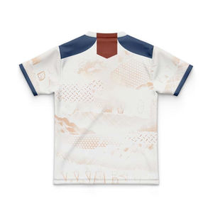 Camiseta Deportiva de Manga Corta para Niños, Transpirable, para Entrenamiento, Diseño Mustang de la NRL, Color Oliva - Product Image 6