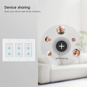 Tuya Smart Life WiFi interruttore luce Timer a parete pulsante on Off 220V Wireless AU Standard 2 3 4 Gang bidirezionale telecomando - Product Image 2