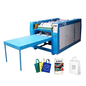 Cheap Single one 1 color automatic non-woven bag flexo flexographic offset flat screen printing machine