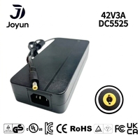 Chargeur rapide de batterie au lithium 42V 3A pour dispositif médical, chargeur de batterie de vélo électrique à courant élevé