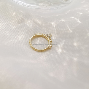 Custom <strong>14K</strong> Solid Yellow Gold Body Jewelry Fashionable Cartilage Earring Clip &amp; <strong>Nose</strong> Ring Piercing Seamless Jewelry - Product Image 3