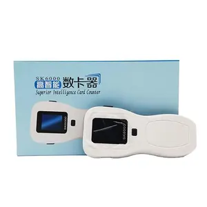 Hot Selling SK6000 Handheld Portable Automatic regular Card Counter with English version RFID smart plastic Card Counter