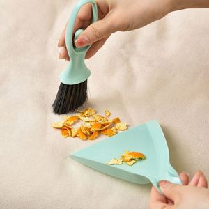 Mini Desktop Cleaning Brush Set with Dustpan Broom Plastic Cloth Material for Cleaning <b>Pet</b> Dining Table Keyboard for Small Space - Product Image 4
