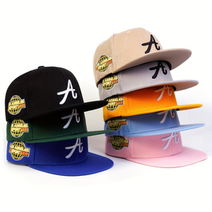 Topi bisbol bordir 3D 6-panel Fashion Amerika uniseks gaya Hip-hop Snapback mahkota terstruktur Snapback pribadi - Product Image 1