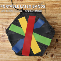 Bandes de résistance en latex personnalisées, bandes élastiques en boucle, bandes d'exercice imperméables, antidérapantes, portables pour l'entraînement physique