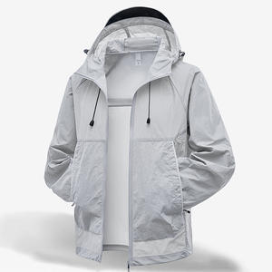 Chaqueta Ligera de Verano RUIQUWIN de Secado Rápido con Protección UV UPF50+, Logotipo Personalizado, Transpirable, con Capucha, Cremallera, Antibacteriana, Unisex - Product Image 2