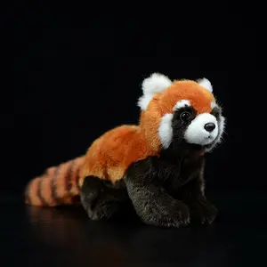 23cm Simulation Plush Toys Red Panda Bear Cat Lifelike Soft Toys Plush Lesser Panda Doll Ailurus Fulgens for Kids Gifts