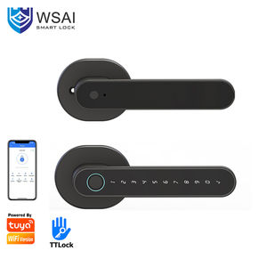 Thuận tiện & an toàn tuya App kiểm soát thông minh vân tay xử lý khóa cửa tự động mở khóa với mật khẩu cho cửa nhôm - Product Image 2