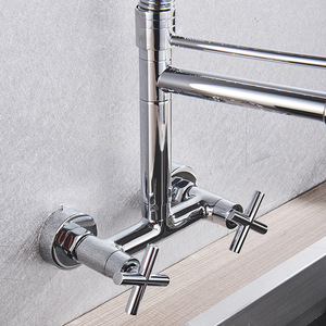 Torneira de cozinha Mola retratil 2 jatos, Giro 360 °, <span class=keywords><strong>ACO</strong></span> INOX, Duplo comando, econ. Agua, CE, inst. Parede, ภัตตาคาร - Product Image 5