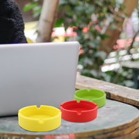 Cendrier en silicone personnalisé avec logo, portable