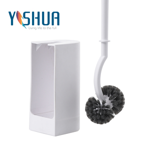 Ensemble de brosse de toilette haute en PP bicolore durable avec poils antibactériens pour un nettoyage hygiénique de la salle de bain et un rangement facile - Product Image 6