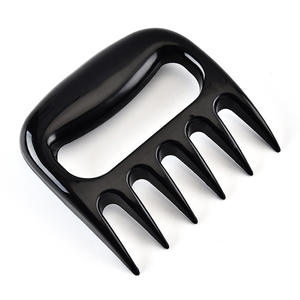 Pinces à viande en plastique noir robustes personnalisables, outils efficaces pour déchiqueter la volaille - Product Image 4