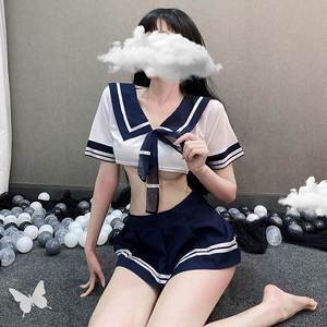 Sexy lingerie, maid uniform, seductive mini skirt, sailor JK schoolgirl lingerie set - Product Image 4