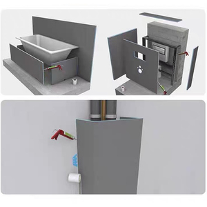 Panneau XPS pour carrelage de salle de bain, panneau de support <span class=keywords><strong>en</strong></span> mousse de <span class=keywords><strong>polystyrène</strong></span> pour carrelage de douche, matériaux d'isolation thermique pour panneaux muraux de construction - Product Image 3