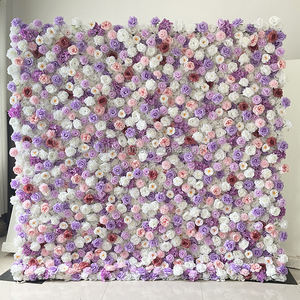 ฉากหลังดอกไม้สีม่วงลาเวนเดอร์ SZ ขนาด 8x8 ฟุต แบบ 3 มิติ 5 มิติ ผ้าม้วนลายดอกกุหลาบผ้าไหมเทียมสีม่วงไลแลค สำหรับตกแต่งงานแต่งงานและร้านเสริมสวย - Product Image 6