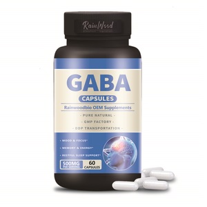 <span class=keywords><strong>Capsule</strong></span> GABA Rainwood OEM, Acido Gamma-Amminobutirrico 500mg 750mg - Product Image 1