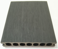 Planches de terrasse en WPC imperméables pour l'extérieur, revêtement de sol en bois-plastique, terrasse en WPC, grain de bois 3D, composite co-extrudé