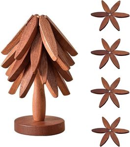 تريفيتس خشبية للأطباق الساخنة تريفيتس للأواني الساخنة والمقالي والواقيات شجرة - Product Image 1