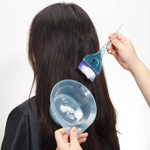 Hair Coloring Brush <b>Set</b> With Bowl Double Sided Highlighting <b>Tool</b> For All Hair Types Easy Application Plastic Material - Product Image 1