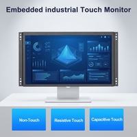 Moniteur industriel à cadre ouvert IPS FHD 15,6 pouces 16:9 1920*1080 HDMI VGA AV BNC Écran tactile capacitif