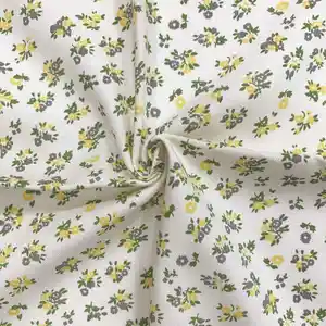 Fashion Floral factory price High Quality warm cotton twill weave Children shirt dress fabric
